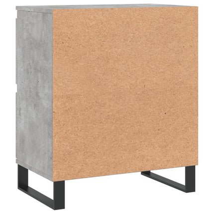 Byrå betonggrå 60x35x70 cm konstruerat trä