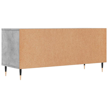 Tv-bänk betonggrå 100x34,5x44,5 cm konstruerat trä