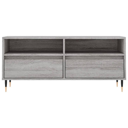 Tv-bänk grå sonoma 100x34,5x44,5 cm konstruerat trä