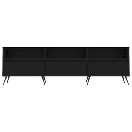 Tv-bänk svart 150x30x44,5 cm konstruerat trä