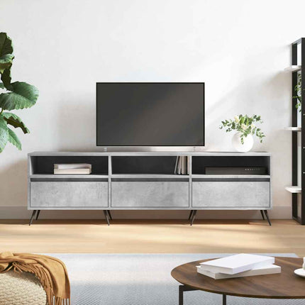 Tv-bänk betonggrå 150x30x44,5 cm konstruerat trä