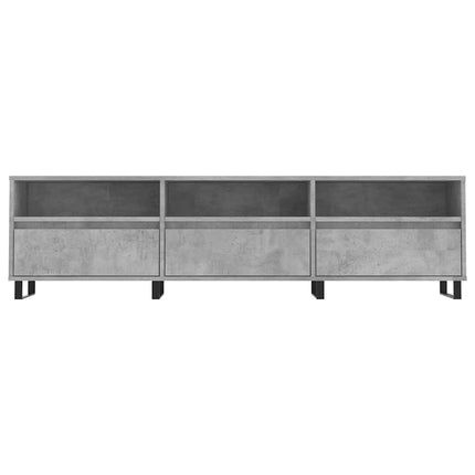 Tv-bänk betonggrå 150x30x44,5 cm konstruerat trä