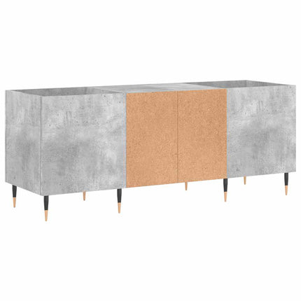 Stereobänk betong-grå 121x38x48 cm konstruerat trä