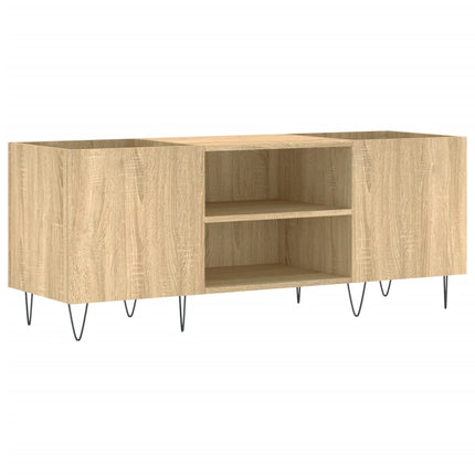 Stereobänk sonoma-ek 121x38x48 cm konstruerat trä