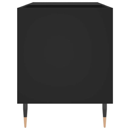 Stereobänk svart 85x38x48 cm konstruerat trä