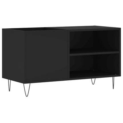Stereobänk svart 85x38x48 cm konstruerat trä