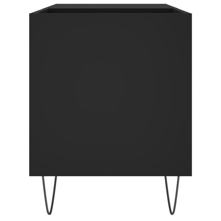 Stereobänk svart 85x38x48 cm konstruerat trä