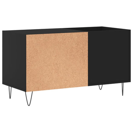 Stereobänk svart 85x38x48 cm konstruerat trä
