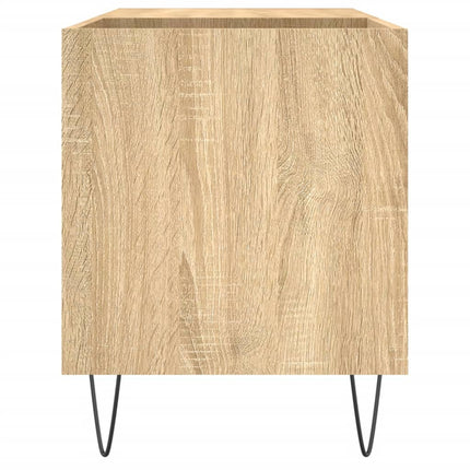 Stereobänk sonoma-ek 85x38x48 cm konstruerat trä