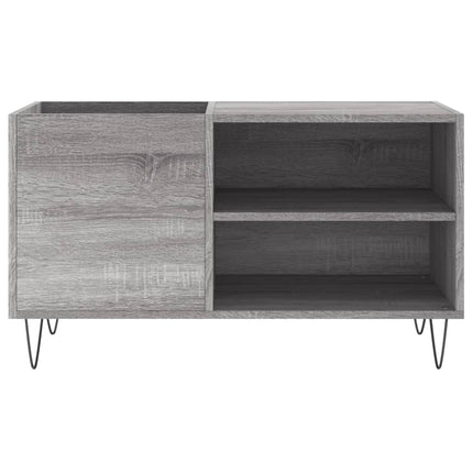 Stereobänk grå sonoma 85x38x48 cm konstruerat trä