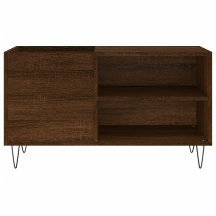 Stereobänk brun ek 85x38x48 cm konstruerat trä