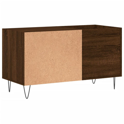Stereobänk brun ek 85x38x48 cm konstruerat trä