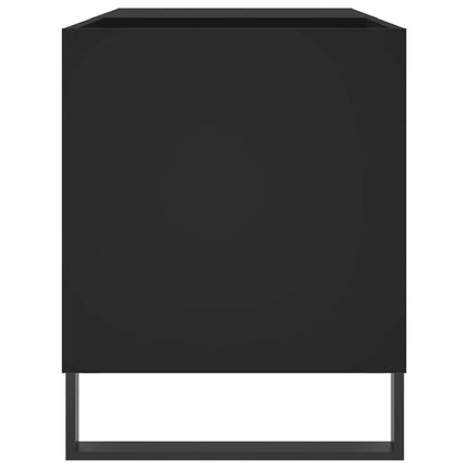 Stereobänk svart 85x38x48 cm konstruerat trä