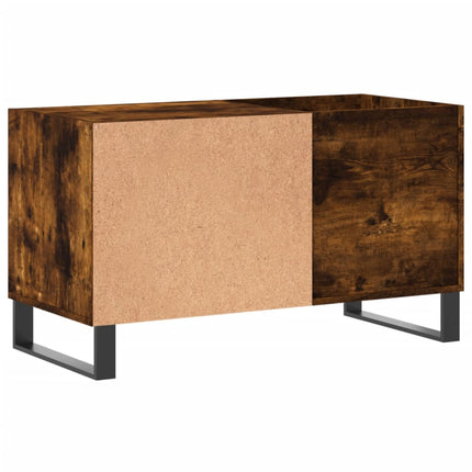 Stereobänk rökfärgad ek 85x38x48 cm konstruerat trä