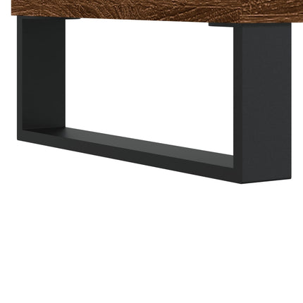 Stereobänk brun ek 85x38x48 cm konstruerat trä