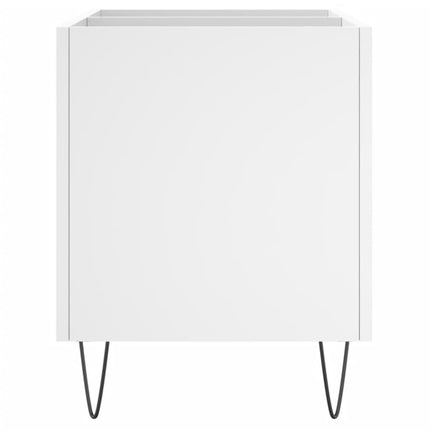 Stereobänk vit 74,5x38x48 cm konstruerat trä
