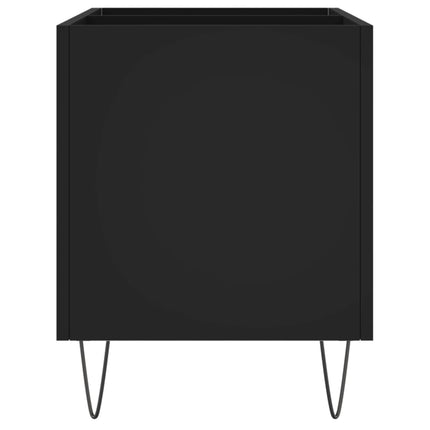 Stereobänk svart 74,5x38x48 cm konstruerat trä