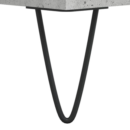 Stereobänk betonggrå 74,5x38x48 cm konstruerat trä