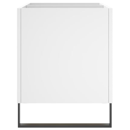 Stereobänk vit 74,5x38x48 cm konstruerat trä