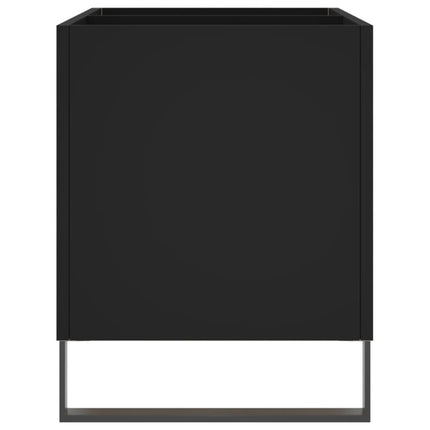 Stereobänk svart 74,5x38x48 cm konstruerat trä