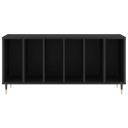 Stereobänk svart 100x38x48 cm konstruerat trä