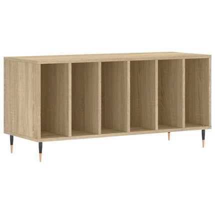 Stereobänk sonoma-ek 100x38x48 cm konstruerat trä