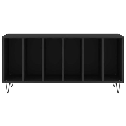 Stereobänk svart 100x38x48 cm konstruerat trä