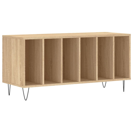 Stereobänk sonoma-ek 100x38x48 cm konstruerat trä