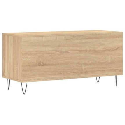 Stereobänk sonoma-ek 100x38x48 cm konstruerat trä