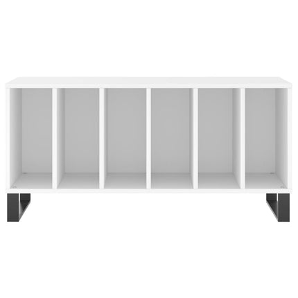 Stereobänk vit 100x38x48 cm konstruerat trä