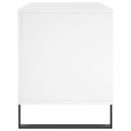 Stereobänk vit 100x38x48 cm konstruerat trä