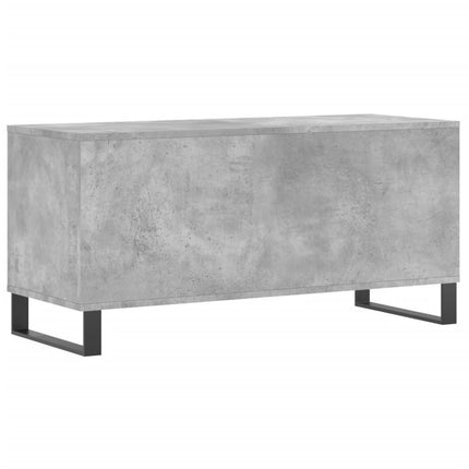 Stereobänk betong-grå 100x38x48 cm konstruerat trä