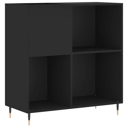 Stereobänk svart 84x38x89 cm konstruerat trä