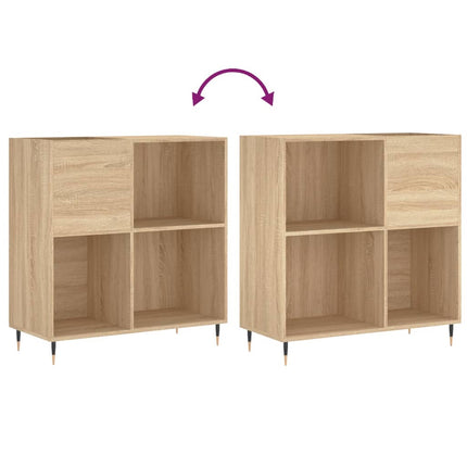 Stereobänk sonoma-ek 84,5x38x89 cm konstruerat trä