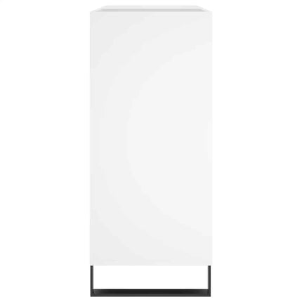 Stereobänk vit 84,5x38x89 cm konstruerat trä