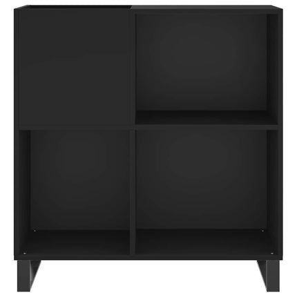 Stereobänk svart 84x38x89 cm konstruerat trä
