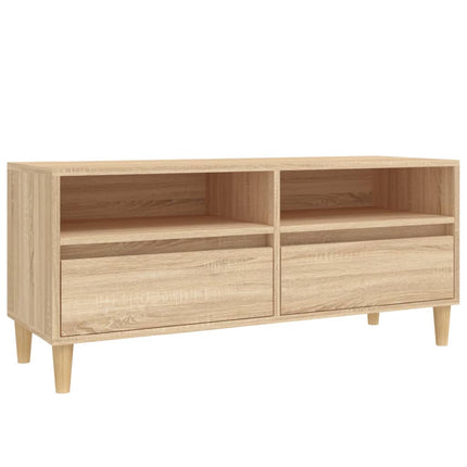 Tv-bänk sonoma-ek 100x34,5x44,5 cm konstruerat trä