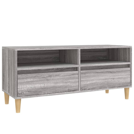 Tv-bänk grå sonoma 100x34,5x44,5 cm konstruerat trä