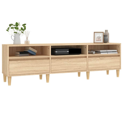 Tv-bänk sonoma-ek 150x30x44,5 cm konstruerat trä