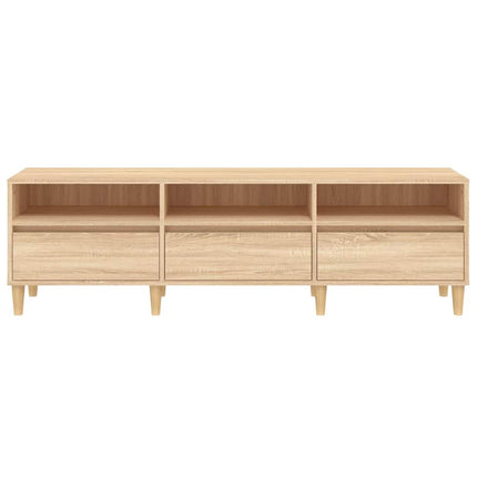 Tv-bänk sonoma-ek 150x30x44,5 cm konstruerat trä