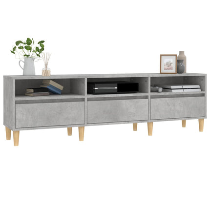 Tv-bänk betonggrå 150x30x44,5 cm konstruerat trä
