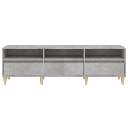Tv-bänk betonggrå 150x30x44,5 cm konstruerat trä