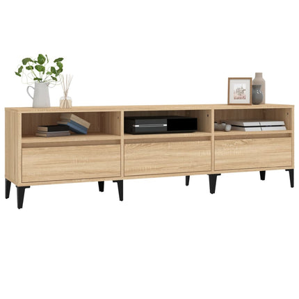 Tv-bänk sonoma-ek 150x30x44,5 cm konstruerat trä