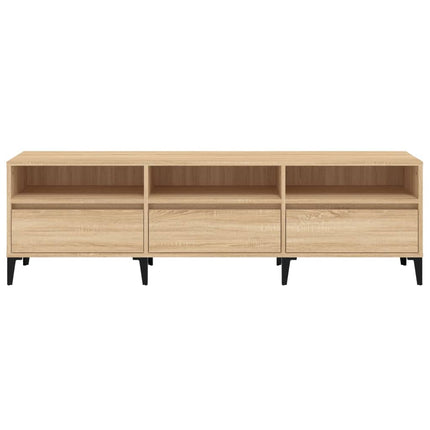 Tv-bänk sonoma-ek 150x30x44,5 cm konstruerat trä