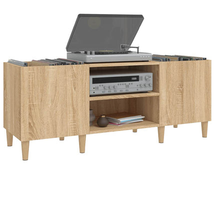 Skivskåp Sonoma Ek 121x38x48 cm konstruerat trä