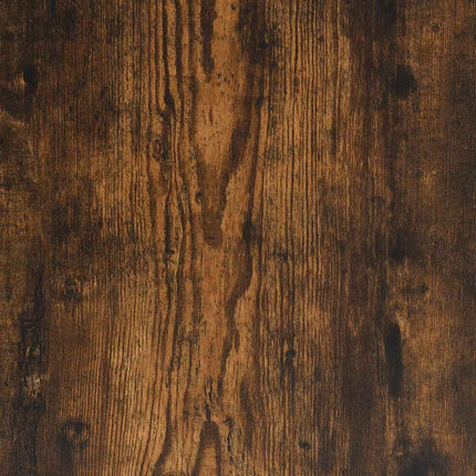 Stereobänk rökfärgad ek 121x38x48 cm konstruerat trä