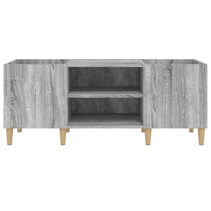 Stereobänk grå sonoma 121x38x48 cm konstruerat trä
