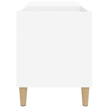 Stereobänk vit 84,5x38x48 cm konstruerat trä