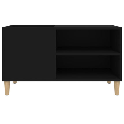 Stereobänk svart 84,5x38x48 cm konstruerat trä