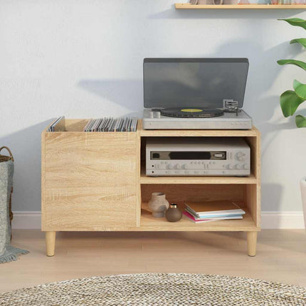 Stereobänk sonoma-ek 84,5x38x48 cm konstruerat trä